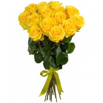 Букет из 17 желтых роз