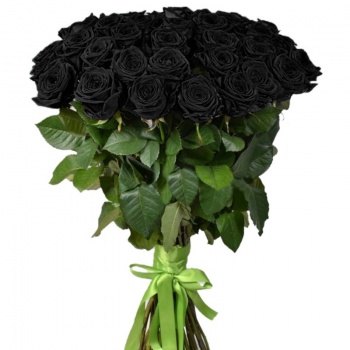 Букет из 45 черных роз
